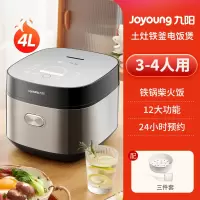 九阳电饭煲3一4人2家用多功能煮智能土灶铁釜球胆锅旗舰正品 流光银