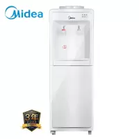 美的饮水机立式冷热家用小型迷你制冷全自动桶装饮水器 白色 温热