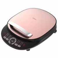 美的(Midea)电饼铛 家用双面加热煎烤机烤饼机 烙饼机 电烙饼锅 裸粉色