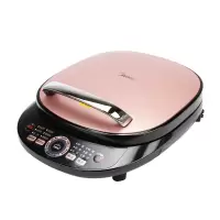 美的(Midea)电饼铛 家用多功能煎烤机双面加热悬浮式烙饼锅薄饼煎饼机 商场同款 裸粉色