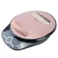 美的电饼铛升级 家用双面加热加深加大大号款智能自动煎烤机 黑色