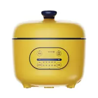 美的电压力锅小型家用迷你全自动多功能电饭煲高压锅2.5L旗舰 黄色家用电锅