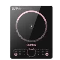 苏泊尔(SUPOR)电磁炉套装 家用大功率带锅电磁灶电火锅 商场同款超薄防水触控柴火灶[配炒锅汤锅] 2200W火力升级