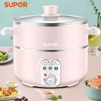 苏泊尔(SUPOR)多用途锅电蒸锅多功能家用电火锅 电煮锅电炒锅电热锅大容量分体式可拆洗不沾锅 .家用电锅