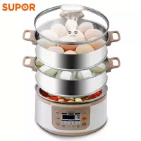 苏泊尔(SUPOR)电蒸锅多功能家用电火锅电煮锅电热锅三层大容量 电脑款家用电锅