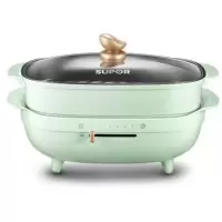 苏泊尔(SUPOR)电火锅家用多功能电蒸锅4L大容量电煮锅料理锅不沾分体易清洗煎炒锅 [王源代言]家用电锅