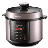 苏泊尔(SUPOR)电压力锅4.8L家用大容量球釜双胆高压锅智能预约开盖收汁高压电饭煲 [王源代言]家用电锅