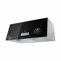 Haier/海尔大吸力中式抽油烟机家用厨房挂顶吸式烟机 黑色