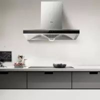 Haier/海尔 顶吸式抽油烟机家用小型厨房大吸力脱排吸油烟机 冷灰
