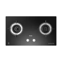 Haier/海尔 燃气灶防干烧煤气灶双灶家用灶台天然气灶炉家用 黑色 液化气
