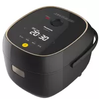 松下IH小型电饭煲家用3人多功能智能触屏迷你电饭锅2L 黑色 2.1L家用电锅