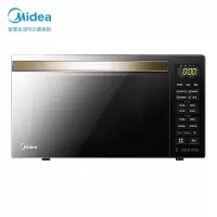 美的(Midea) 微波炉家用 微波炉烤箱一体机 微蒸烤一体机 下拉门设计 23L 黑色 经典版