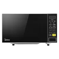 正品Midea/美的微波炉家用智能21L平板式转盘全自动 黑色21L