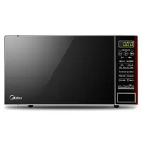 Midea/美的 微波炉蒸烤箱一体家用平板变频小型光波 黑色 20L