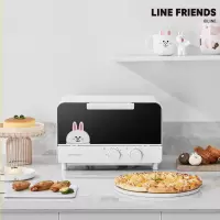 九阳电烤箱Line布朗熊家用烘焙小型多功能全自动迷你一人食烤蛋糕 白色
