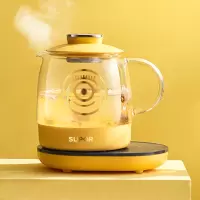 苏泊尔小黄人养生壶办公室多功能小型煮茶壶玻璃壶家用花茶壶 黄色