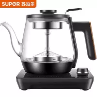 苏泊尔(SUPOR)养生壶 燕窝壶多功能加厚玻璃煮茶器 1.5L 电水壶电热水壶花茶壶 燕窝炖盅 新品煮茶器-回归茶本味