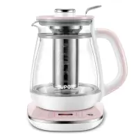 苏泊尔新款养生壶家用多功能办公室小型迷你煮茶器煮茶玻璃壶 粉色