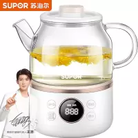 苏泊尔(SUPOR)养生壶 迷你小煮茶器花茶壶 电水壶烧水壶电热水壶 0.6L养生杯 mini养生杯-白