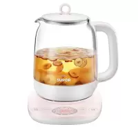 苏泊尔(SUPOR)养生壶 1.5L容量 玻璃加厚多功能家用烧水壶电热水壶煮茶壶10大功能温度可调