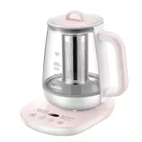 苏泊尔养生壶家用多功能办公室小型冲泡调奶煮茶器煮茶玻璃壶 粉色