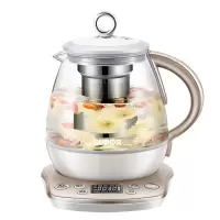 苏泊尔养生壶办公室小型煮茶器家用电热蒸煮茶壶全自动玻璃多功能 香槟金色