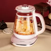 苏泊尔养生壶家用煮茶器全自动玻璃多功能养身电花茶壶办公室小型 粉色