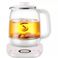 苏泊尔养生壶家用多功能蒸煮茶器办公室小型玻璃全自动迷你花茶壶 粉色