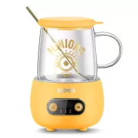苏泊尔小黄人联名养生杯家用小型多功能煮茶器办公室玻璃煮花茶壶 黄色