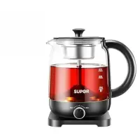 苏泊尔煮茶器家用煮茶壶黑茶多功能全自动养生蒸茶蒸汽办公室小型 白色