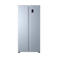 Haier/海尔超薄冰箱家用双对开两门风冷无霜智能电冰箱 云灰蓝