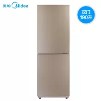Midea/美的双开门两门小冰箱冷藏冷冻家用电冰箱 阳光米