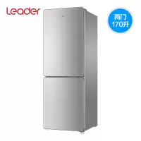 海尔出品Leader/统帅 双开门两门风冷无霜家用小冰箱 月光银