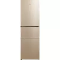 美的213升三开门电冰箱三门式节能省电双开门家用小型双门冷柜小 阳光米