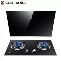 樱花SAKURA 侧吸抽油烟机灶具套装燃气灶烟灶套装两件套22立方米大吸力挥手智控自清洗 烟机+液化气 旗舰版