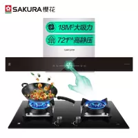 樱花 SAKURA 油烟机 家用欧式抽油烟机 顶吸式脱排油烟机 16立方大吸力 小型小尺寸安装 变频欧式大风压搭配4.