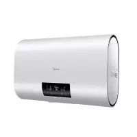 美的电热水器50升超薄3200W双胆速热电家用小型扁桶32智能家电 极地白50升