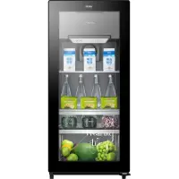 海尔121L 海尔冰吧 客厅冰箱冰吧 办公室冰箱 客厅冷柜冰柜 黑色121L