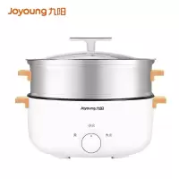 九阳(Joyoung)电蒸锅5L蒸笼大容量电热锅 可拆锅体易清洗电煮锅 家用食品级不锈钢电火锅 5L容量一键旋钮式