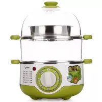 美的(Midea) 煮蛋器家用早餐机 多用电蒸锅 智能防干烧智能3升 草绿色3升