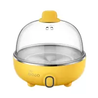 美的(Midea)捣蛋鬼多功能煮蛋器蒸蛋器单层电蒸锅迷你早餐神器 黄色0.3升