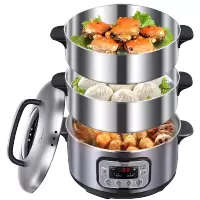 美的(Midea)电蒸锅多功能家用电火锅电煮锅电热锅三层大容量14.8L