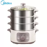 美的（midea）多蒸笼电蒸锅 家用三层多功能大容量全自动蒸菜神器多用途锅 电蒸锅10升