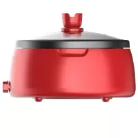 美的(Midea)多用途锅 家用电火锅电炒锅电蒸锅多功能锅4L大容量电热锅 商场同款 红色4升
