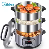 美的(Midea)电蒸锅多功能家用电火锅电煮锅电热锅三层大容量14.8L大容量高温消毒预约 智能预约 14.8L