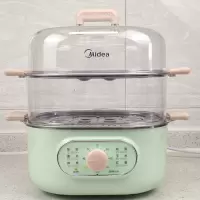 美的电蒸锅家用多功能小型双层不绣钢电火锅蒸箱早餐机