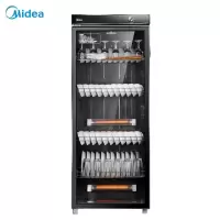 美的(Midea)消毒柜立式大容量 商用家用厨房碗筷柜餐具柜烘干保洁柜 [商用275升-4层收纳]可调节定时-单门