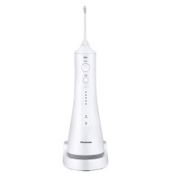 松下 (Panasonic)冲牙器 洗牙器 水牙线 牙齿清洁器 全身水洗防水洁牙器 超声波水流冲洗 (白色)