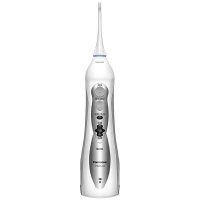 松下(Panasonic)冲牙器便携式家用电动洗牙机声波气泡水流口腔冲洗器 太空银