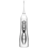 松下(Panasonic)冲牙器便携式家用电动洗牙机声波气泡水流口腔冲洗器 太空银